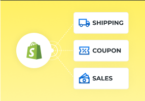 Integrate with Shopify to track shipping, coupon codes, sales